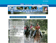 Tablet Screenshot of campdovewood.org